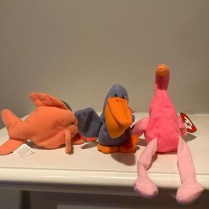 Set of 3 Ty Teenie Beanie Babies